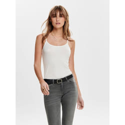 ONLY 15148401 Canottiera Senza maniche Cotone, Elastan