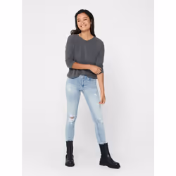 ONLY 15157920 Parte superiore (abbigliamento) Scollo rotondo Manica lunga Elastan, Poliestere, Viscosa - Vista aggiuntiva 5