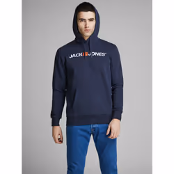 Jack & Jones 12137054, Adulto, Blu, XL, Cotone, Poliestere, Non candeggiare, Asciugatura naturale