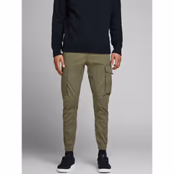 Jack & Jones 12141844, Cargo, Adulto, Verde, Cotone, Elastan, Non candeggiare, Asciugatura naturale