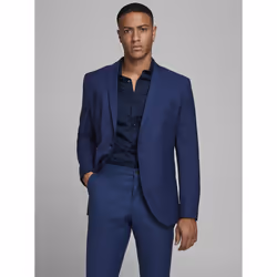 Jack & Jones 12141107, Elastan, Poliestere, Lana, Blu