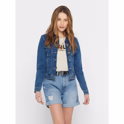 ONLY 15170682, Femmina, Adulto, Vestibilità regolare, Cotone, Elastan, Blu