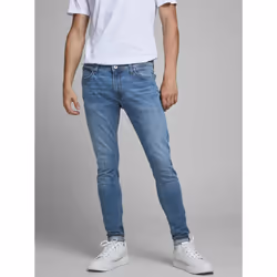 Jack & Jones 12148909, Jeans, Adulto, Blu, Cotone, Elastan, Poliestere, Non candeggiare, Asciugatura naturale