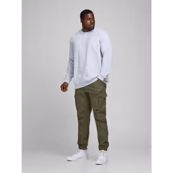 Pantalone Cargo Jack & Jones 12152279 PAUL FLAKE-OLIVE NIGHT Verde - 23 - Vista aggiuntiva 3