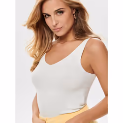 ONLY 15180497 Canottiera Collo a V Senza maniche Nylon, Viscosa - Vista aggiuntiva 6