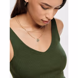 ONLY 15180497 Canottiera Collo a V Senza maniche Nylon, Viscosa - Vista aggiuntiva 6