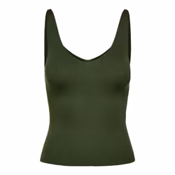 ONLY 15180497 Canottiera Collo a V Senza maniche Nylon, Viscosa