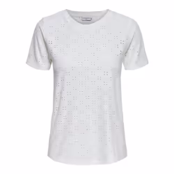 ONLY 15158450 Parte superiore (abbigliamento) Scollo rotondo Manica corta Elastan, Poliestere