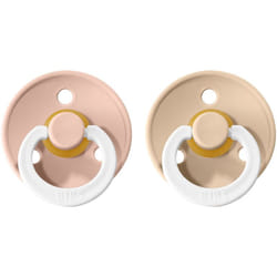 BIBS Colour Natural Rubber Size 1: 0+ months Blush Night / Vanilla Night 2 pz