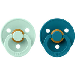 BIBS Colour Natural Rubber Size 1: 0+ months Nordic Mint / Forest 2 pz