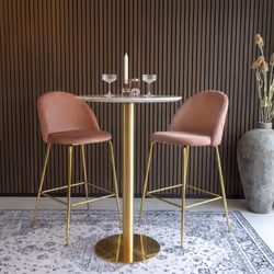 House Nordic Lausanne sgabello da bar Seduta imbottita Schienale imbottito 4 gamba/gambe