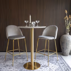 House Nordic Lausanne sgabello da bar Seduta imbottita Schienale imbottito 4 gamba/gambe