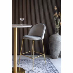 House Nordic Lausanne sgabello da bar Seduta imbottita Schienale imbottito 4 gamba/gambe