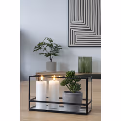 House Nordic Hurricane candelabro Vetro, Metallo Nero - Vista aggiuntiva 2