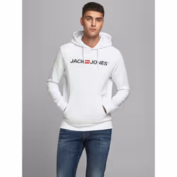 Jack & Jones 12137054, Adulto, Bianco, L, Cotone, Poliestere, Non candeggiare, Asciugatura naturale