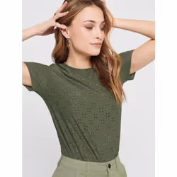 ONLY 15158450 Parte superiore (abbigliamento) Scollo rotondo Manica corta Elastan, Poliestere - Vista aggiuntiva 6