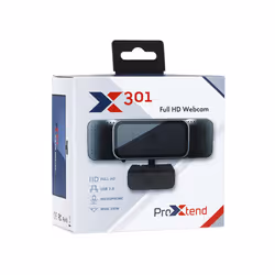 ProXtend X301 Full HD webcam 5 MP 2592 x 1944 Pixel USB 2.0 Nero - Vista aggiuntiva 4