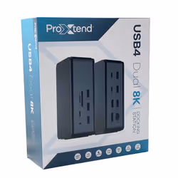 ProXtend DOCK2XUSB4 replicatore di porte e docking station per laptop Cablato USB4 Grigio - Vista aggiuntiva 4