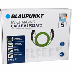 Blaupunkt A1P32AT2 cavo di ricarica per veicoli elettrici Verde Type 2 1 8 m - Vista aggiuntiva 6