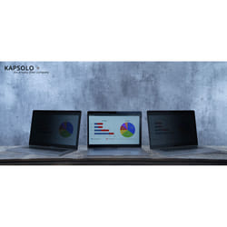 KAPSOLO 2-Way Filtro adesivo per schermo Plug in 39,62cm (15,6") Wide 16:9
