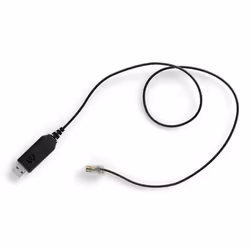 Sennheiser USB-RJ9 01, RJ-9, USB 2.0 Type-A, Nero, Maschio, Maschio, Rotondo