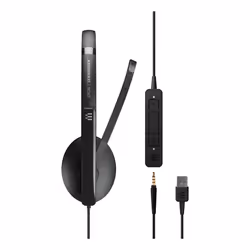 EPOS | SENNHEISER ADAPT 135 USB II Auricolare Cablato A Padiglione Ufficio USB tipo A Nero - Vista aggiuntiva 5