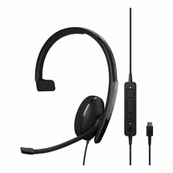 EPOS | SENNHEISER ADAPT 130 USB-C II Auricolare Cablato A Padiglione Ufficio USB tipo-C Nero - Vista aggiuntiva 4