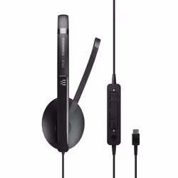 EPOS | SENNHEISER ADAPT 160 USB-C II Auricolare Cablato A Padiglione Ufficio USB tipo-C Nero - Vista aggiuntiva 5