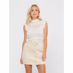 ONLY 15140241, Canottiera, Adulto, Femmina, Bianco, White / Cloud Dancer, XXL