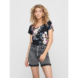 ONLY 15198608 Parte superiore (abbigliamento) Scollo rotondo Manica corta Viscosa