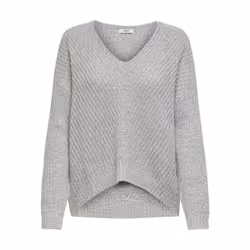 ONLY 15208245, Pullover, Adulto, Femmina, Bianco, L, Collo a V