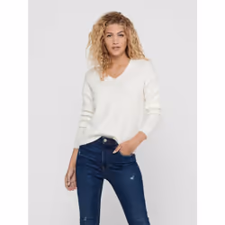 ONLY 15204588, Pullover, Adulto, Femmina, Beige, XL, Monocromatico