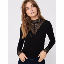 ONLY 15207788 Parte superiore (abbigliamento) Manica lunga Elastan, Viscosa - Vista aggiuntiva 6