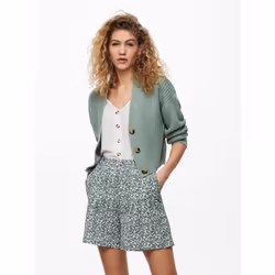 ONLY 15211521, Cardigan, Adulto, Femmina, Verde, XL, Collo a V