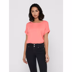 ONLY 15106662, Maglietta, Adulto, Femmina, Rosa, Rosa, Tea Rose, S