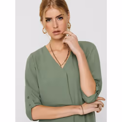 ONLY 15226911 Parte superiore (abbigliamento) Collo a V Manica lunga Poliestere - Vista aggiuntiva 6
