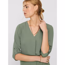 ONLY 15226911 Parte superiore (abbigliamento) Collo a V Manica lunga Poliestere - Vista aggiuntiva 7