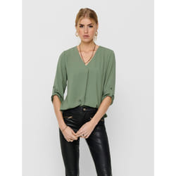 ONLY 15226911 Parte superiore (abbigliamento) Collo a V Manica lunga Poliestere