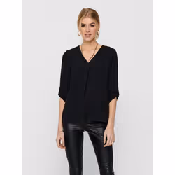 ONLY 15226911, Parte superiore (abbigliamento), Adulto, Femmina, Nero, Collo a V, Manica lunga