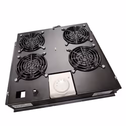 Lanview LVR248034-UK, Vaschetta per ventola, Nero, Acciaio, 4 ventola(e), 144,4 m³/h, IEC 297-1