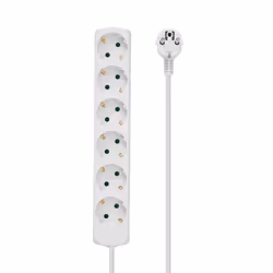 Microconnect GRU0065WA prolunghe e multiple 5 m 6 presa(e) AC Bianco