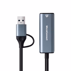 Microconnect MC-USBACNET1G adattatore per inversione del genere dei cavi USB C RJ-45 Nero - Vista aggiuntiva 2