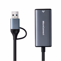 Microconnect MC-USBACNET2.5G adattatore per inversione del genere dei cavi USB C RJ-45 Nero - Vista aggiuntiva 2