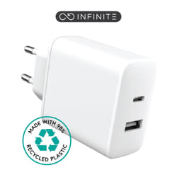 eSTUFF ES637031 Caricabatterie per dispositivi mobili Smartphone Bianco AC Ricarica rapida Interno