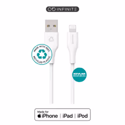 eSTUFF ES601170-BULK, 1 m, Lightning, USB A, Maschio, Maschio, Bianco