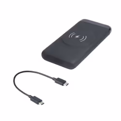 eSTUFF ES641042 batteria portatile Polimeri di litio (LiPo) 10000 mAh Carica wireless Nero