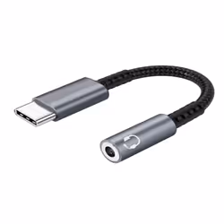 Microconnect MC-AUDIO-USBC, 0,13 m, Maschio, Femmina, Dritto, Dritto, Argento