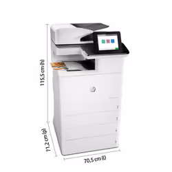 HP Color LaserJet Enterprise Stampante multifunzione M776dn, Stampa, copia, scansione e fax opzionale, Stampa fronte/retro; scansione fronte/retro; scansione verso e-mail - Vista aggiuntiva 6