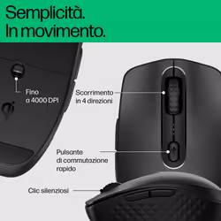 HP 695 Rechargeable Wireless Mouse - Vista aggiuntiva 5