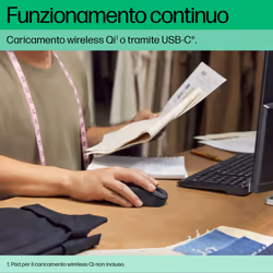 HP 695 Rechargeable Wireless Mouse - Vista aggiuntiva 7